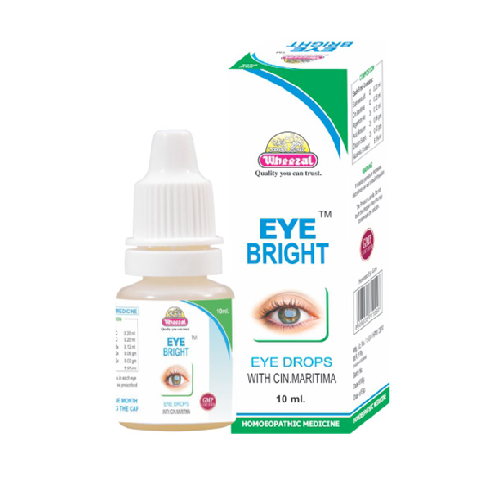 Wheezal-Eye-Bright-Eye-Drop-10-ML.png Wheezal Eye Bright Eye Drop (10 ML) For Eye Inflammations - Image 1