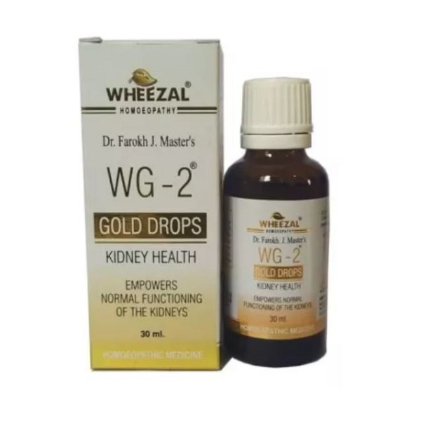 Wheezal-WG-2-Gold-Drops-Kidney-Health-30ml.jpg Wheezal WG 2 Gold Drops Kidney Health (30ml) for reduce pain, kidney function,urinal problems - Image 1