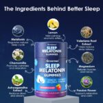 GROWMAX melatonin 5mg gummies for healthy sleeping | Sugar free deep sleep supplements for men & women | Helps with insomnia, fall asleep faster & non habit forming | Strawberry flavour | 30 gummies - Image 3