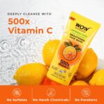 WOW Skin Science Japanese Yuzu + Vitamin C with Ceramide Brightening Face Wash | 500x Vitamin C | For Strengthened Glowing Skin | Paraben-Free Gentle Cleanser with Orange Peel & Camu Camu | 100ml - Image 4