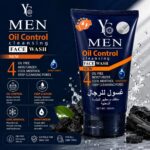 YC Men Oil Control Face Wash for Oily Skin Clears Clogged Pores Exfoliates Gently YC667-100 ml - Image 2